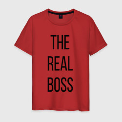 Мужская футболка хлопок The Real boss!