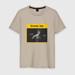 Мужская футболка хлопок Брюс Ли в культовой позе