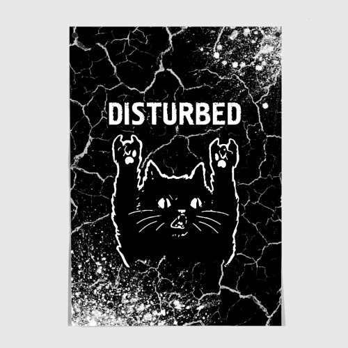 Постер Группа Disturbed и Рок Кот