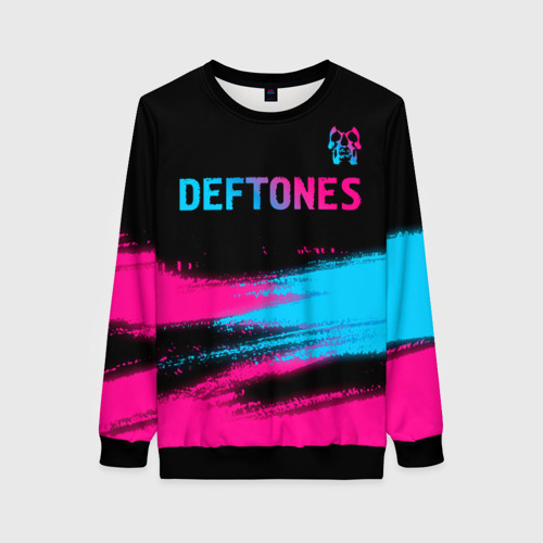 Женский свитшот 3D Deftones Neon Gradient, цвет 3D печать