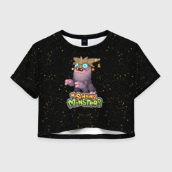 Женская футболка Crop-top 3D My singing Monsters - Чародейчик