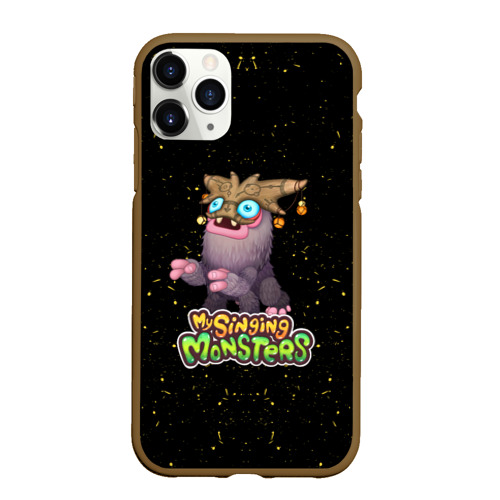 Чехол для iPhone 11 Pro Max матовый My singing Monsters - Чародейчик, цвет коричневый