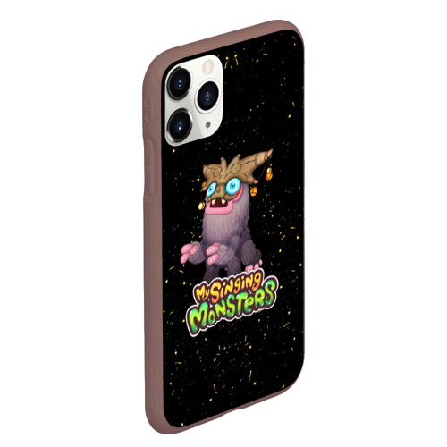 Чехол для iPhone 11 Pro Max матовый My singing Monsters - Чародейчик, цвет коричневый - фото 3