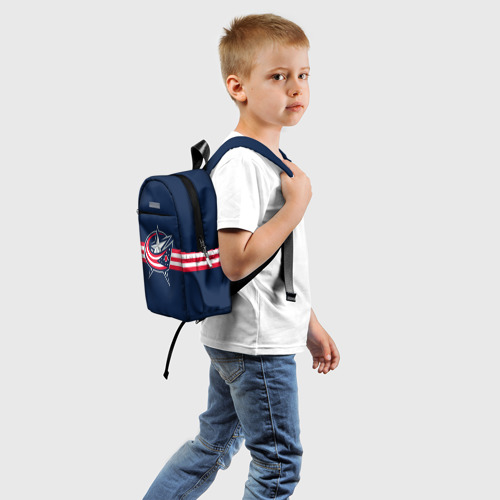 Детский рюкзак 3D Коламбус Блю Джекетс форма - фото 2