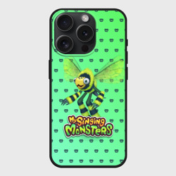 Чехол силиконовый для Apple iPhone 15 Pro матовый My singing Monsters - Жужук