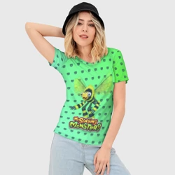 Женская футболка 3D Slim My singing Monsters - Жужук - фото 2