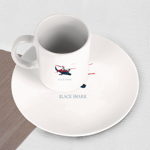 Набор: тарелка + кружка Black Shark - фото 3