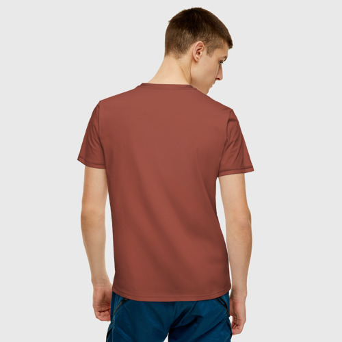 Мужская футболка хлопок Танцующая на пилоне, цвет кирпичный - фото 4
