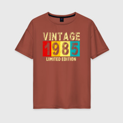 Женская футболка хлопок Oversize Винтаж 1985 ограничений выпуск