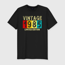 Мужская футболка хлопок Slim Винтаж 1985 ограничений выпуск