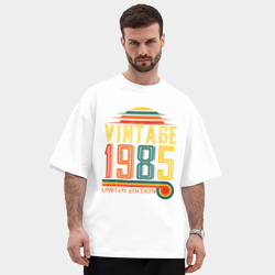 Мужская футболка Oversize хлопок premium Ограниченное винтажное издание 1985 года - фото 2