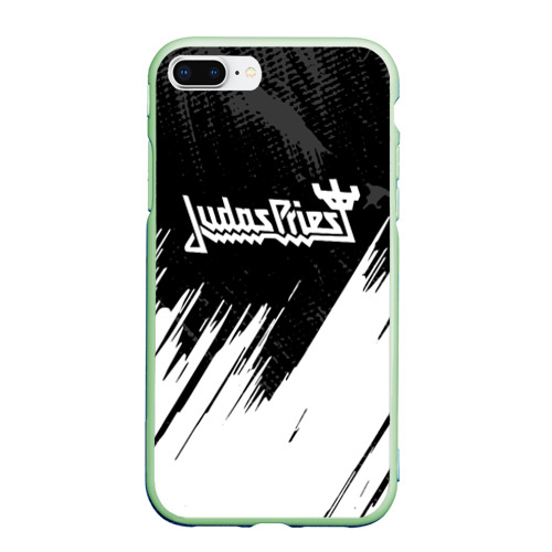 Чехол для iPhone 7Plus/8 Plus матовый Judas Priest metal, цвет салатовый