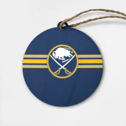 Деревянная игрушка круг Баффало Сейбрз форма