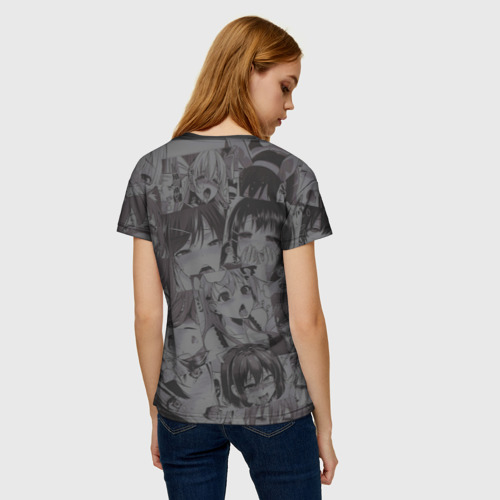 Женская футболка 3D с принтом Hiкка, вид сзади #2