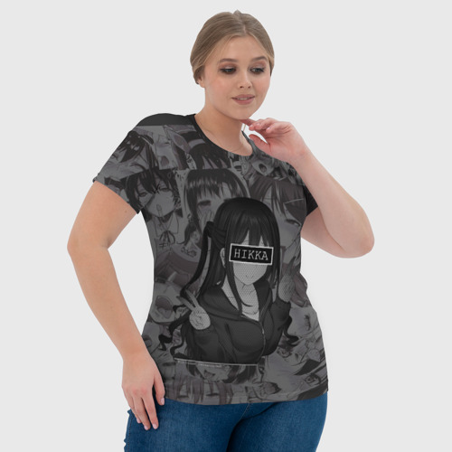 Женская футболка 3D с принтом Hiкка, фото #4
