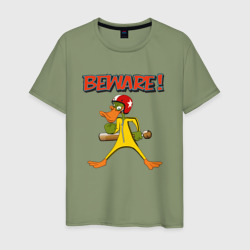 Злая утка – Мужская футболка хлопок с принтом купить со скидкой в -20%