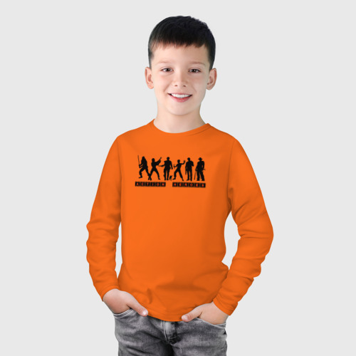 Детский лонгслив хлопок Киногерои, цвет оранжевый - фото 3