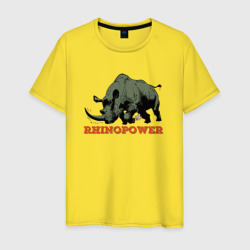 Сила носорога – Мужская футболка хлопок с принтом купить со скидкой в -20%