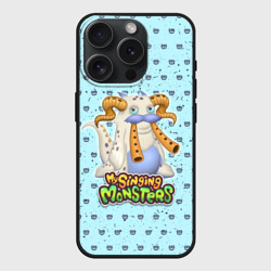 Чехол силиконовый для Apple iPhone 15 Pro матовый My Singing Monsters - Гуджуб