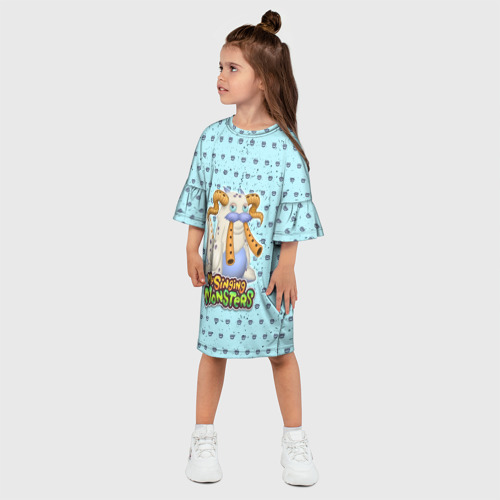Детское платье 3D My Singing Monsters - Гуджуб - фото 3
