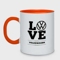 Кружка двухцветная Volkswagen Love Classic