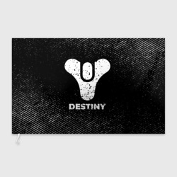 Флаг 3D Destiny с потертостями на темном фоне