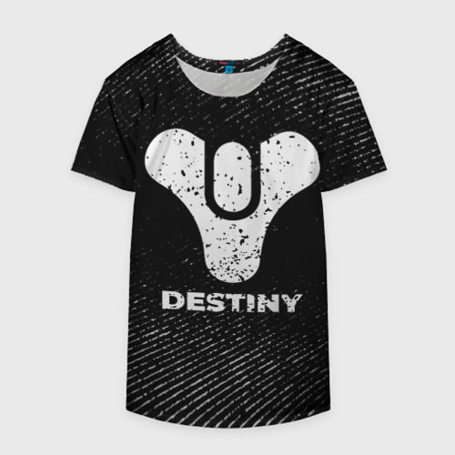 Накидка на куртку 3D Destiny с потертостями на темном фоне, цвет 3D печать - фото 4