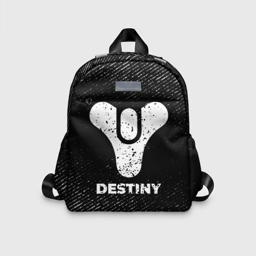 Детский рюкзак 3D Destiny с потертостями на темном фоне