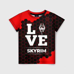 Детская футболка 3D Skyrim Love Классика