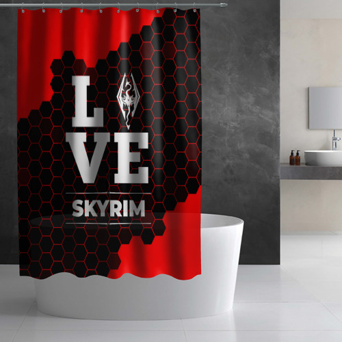 Штора 3D для ванной Skyrim Love Классика - фото 3