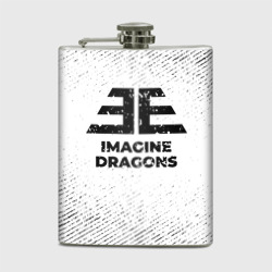 Фляга Imagine Dragons с потертостями на светлом фоне