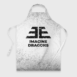 Фартук 3D Imagine Dragons с потертостями на светлом фоне