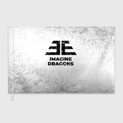 Флаг 3D Imagine Dragons с потертостями на светлом фоне