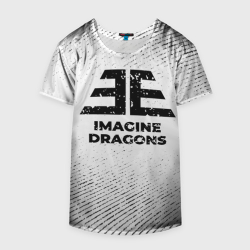 Накидка на куртку 3D Imagine Dragons с потертостями на светлом фоне, цвет 3D печать - фото 4