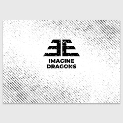 Поздравительная открытка Imagine Dragons с потертостями на светлом фоне