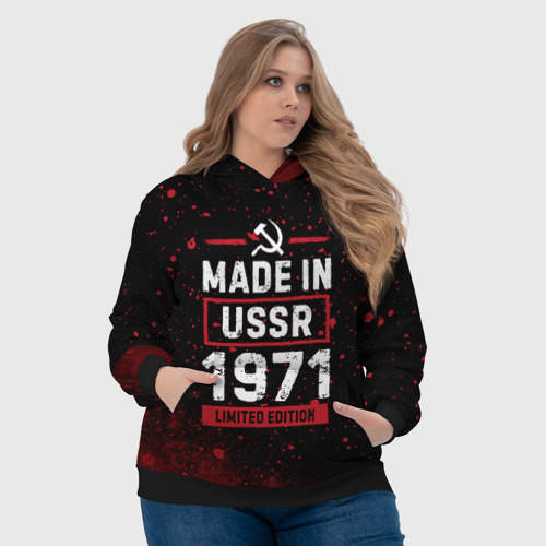 Женская толстовка 3D Made In USSR 1971 - Limited Edition, цвет 3D печать - фото 6
