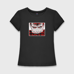 Женская футболка хлопок Slim Берсерк Гатс Ненависть