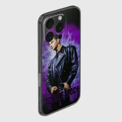 Чехол для iPhone 16 Pro Max силиконовый с защитой камеры Depeche Mode - Dave Gahan - фото 2