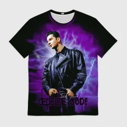 Мужская футболка 3D Depeche Mode - Dave Gahan