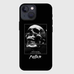 Чехол для iPhone 13 mini Skull with inscriptions