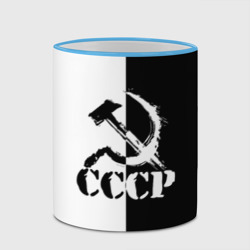 Кружка с полной запечаткой Советский союз - серп и молот - Черно-белое - фото 2