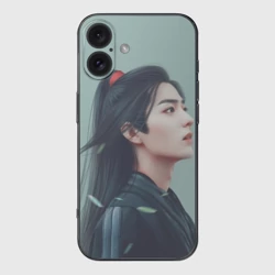 Чехол для iPhone 16 силиконовый с защитой камеры Неукротимый Вей Ин