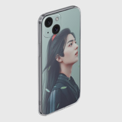 Чехол для iPhone 15 силиконовый с защитой камеры Неукротимый Вей Ин - фото 2