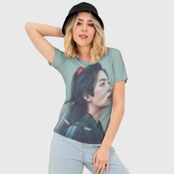 Женская футболка 3D Slim Неукротимый Вей Ин - фото 2