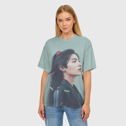 Женская футболка oversize 3D Неукротимый Вей Ин - фото 2