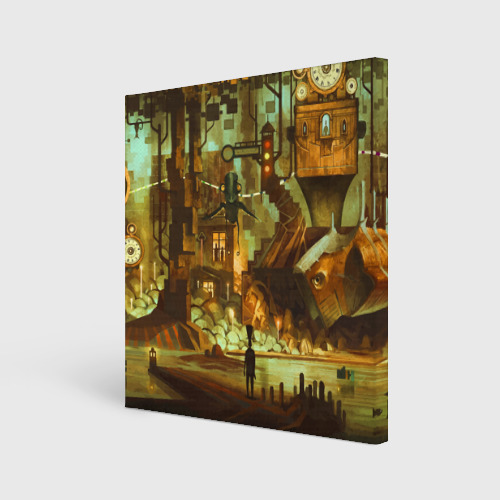 Холст квадратный Cool Steampunk painting, цвет 3D печать