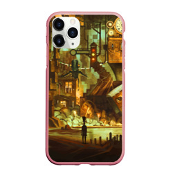 Чехол для iPhone 11 Pro Max матовый Cool Steampunk painting