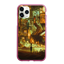 Чехол для iPhone 11 Pro Max матовый Cool Steampunk painting