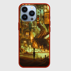 Чехол для iPhone 13 Pro Cool Steampunk painting