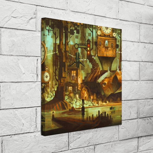 Холст квадратный Cool Steampunk painting, цвет 3D печать - фото 3